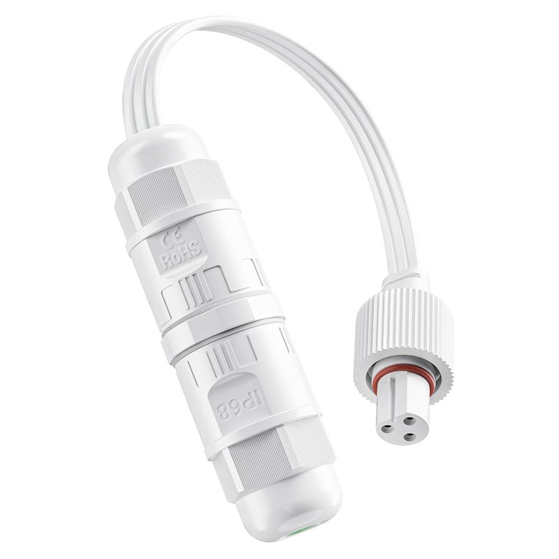 CybeRoad Splice Connector Input for Govee Cuttable Outdoor Lights — Compatible with Govee H706A, H706B, H706C, H703A, H703B, Waterproof Extension Cable Wire Connector Female - Image 1